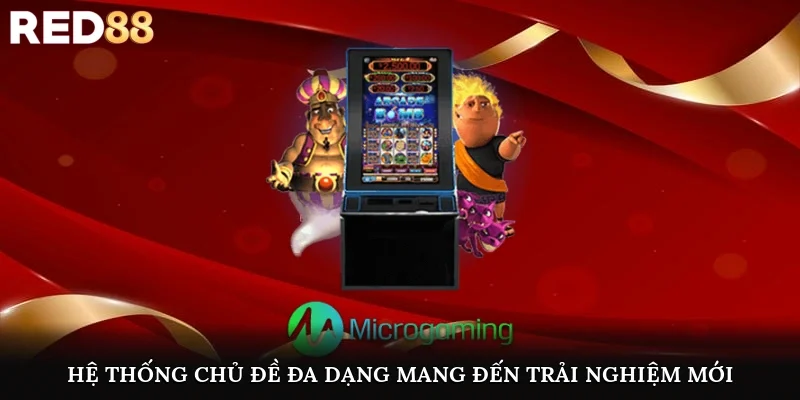 Hệ thống chủ đề đa dạng mang đến trải nghiệm giải trí cuốn hút